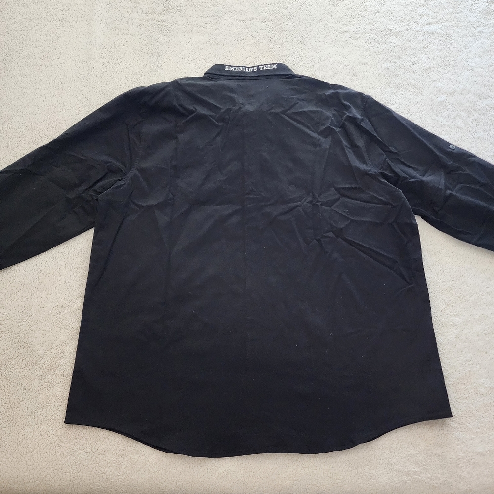 Dallas Cowboys x Darius Rucker Twill L/S Button-Up Shirt, Men XL, NWT - Black - Picture 8 of 11